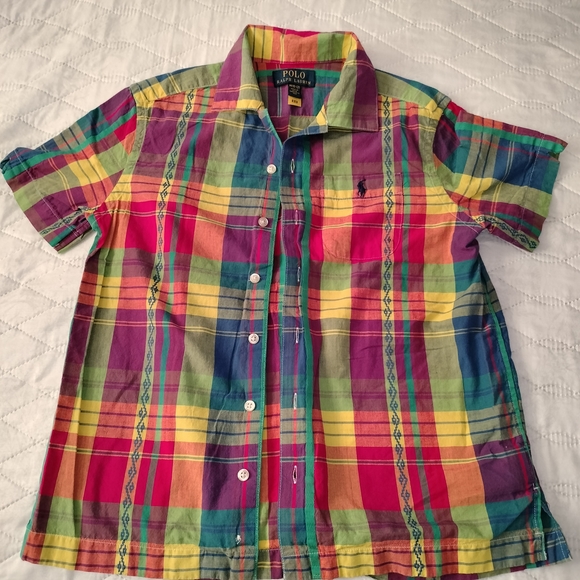 Polo Ralph Lauren Colorful Plaid Shirt - Picture 1 of 3